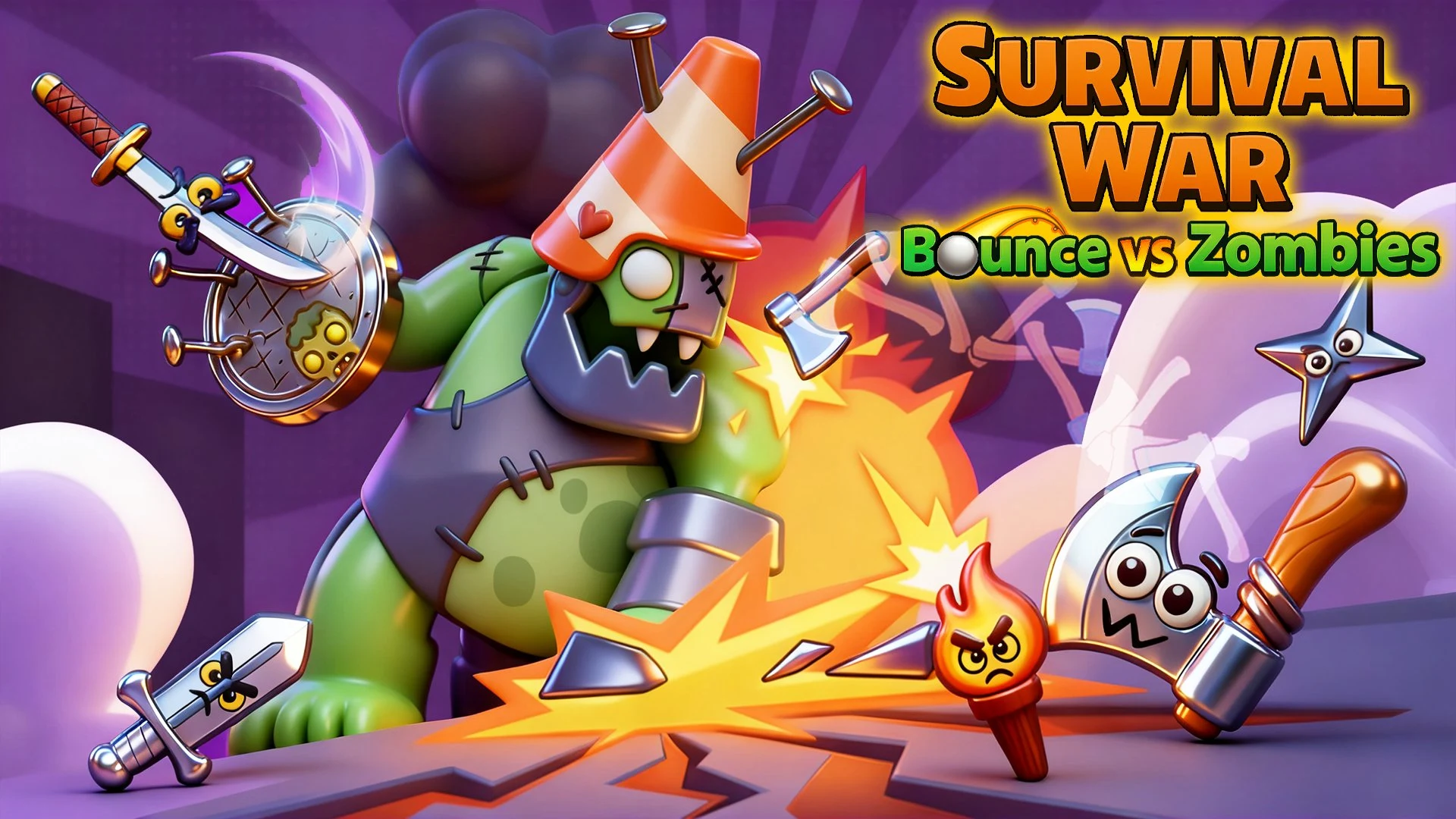Survival War-Bounce vs Zombies screenshot